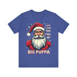 Sarcastic "I Love It When You Call Me Big Poppa" Santa Tee