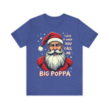 Sarcastic "I Love It When You Call Me Big Poppa" Santa Tee