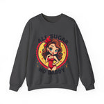 All Sugar No Daddy Sweatshirt: Retro Pin-Up Girl Crewneck