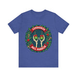 Experienced Ball Handler Funny Christmas T-Shirt: Gothic Christmas Humor Tee