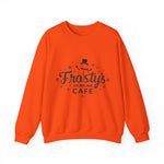 Frosty's Snowflake Café Christmas Sweatshirt, Festive Snowman Sweater