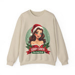 Funny Christmas Coquette Pin Up Girl Sweatshirt, Sarcastic Coquette Christmas Sweater