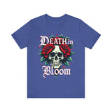Gothic Floral Skull T-Shirt - Death in Bloom Tee