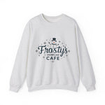 Frosty's Snowflake Café Christmas Sweatshirt, Festive Snowman Sweater