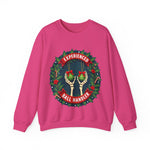 Experienced Ball Handler Funny Christmas Sweatshirt, Gothic Christmas Humor Sweater