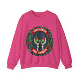 Experienced Ball Handler Funny Christmas Sweatshirt, Gothic Christmas Humor Sweater