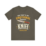 Emotional Support Knife Funny Graphic T-Shirt