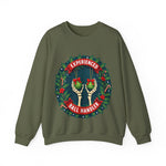 Experienced Ball Handler Funny Christmas Sweatshirt, Gothic Christmas Humor Sweater