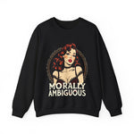 Morally Ambiguous Vintage Pinup Crewneck Sweatshirt