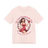 Vintage-Inspired Pink Pomegranate Club Persephone Tee, Retro Coquette Graphic Shirt