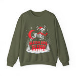 Gothic Skeleton Reindeer Christmas Sweatshirt - Sleigh Girl Sleigh Holiday Sweater