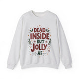 Dead Inside but Jolly AF Unisex Christmas Sweatshirt
