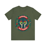 Experienced Ball Handler Funny Christmas T-Shirt: Gothic Christmas Humor Tee