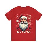 Sarcastic "I Love It When You Call Me Big Poppa" Santa Tee