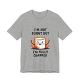 Funny Charred Marshmallow T-Shirt – Sarcastic Burnt Out Tee