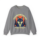 Sarcastic FAFO Wolf Sweatshirt, Funny FAFO Statement Sweater