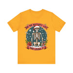 Funny Skeleton Christmas Tee, On The Naughty List & Loving It Christmas T-Shirt