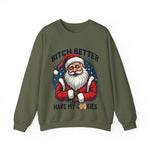 Sarcastic Santa Cookie Christmas Sweatshirt, Funny Festive Christmas Sweater