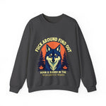 Sarcastic FAFO Wolf Sweatshirt, Funny FAFO Statement Sweater