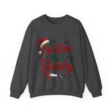 Festive But Stabby Funny Sweatshirt - Sarcastic Holiday Sweater