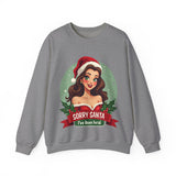 Funny Christmas Coquette Pin Up Girl Sweatshirt, Sarcastic Coquette Christmas Sweater