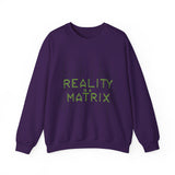 Matrix-Inspired Crewneck Sweatshirt - Reality is a Matrix Sweater
