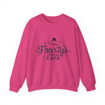 Frosty's Snowflake Café Christmas Sweatshirt, Festive Snowman Sweater
