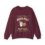 North Pole Milk & Cookie Co. Christmas Sweatshirt - Festive Whimsical Sweater
