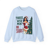 Whimsical Christmas Sweater - Funny 3 Wise Men Christmas Sweatshirt