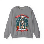 Funny Skeleton Christmas Sweater, On The Naughty List & Loving It Christmas Sweatshirt
