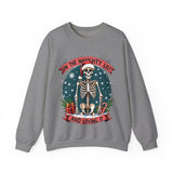 Funny Skeleton Christmas Sweater, On The Naughty List & Loving It Christmas Sweatshirt