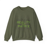 Matrix-Inspired Crewneck Sweatshirt - Reality is a Matrix Sweater