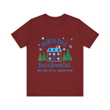 North Pole Bed & Breakfast Christmas Tee - Cozy Holiday T-Shirt