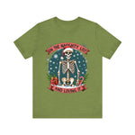 Funny Skeleton Christmas Tee, On The Naughty List & Loving It Christmas T-Shirt