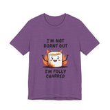 Funny Charred Marshmallow T-Shirt – Sarcastic Burnt Out Tee