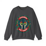 Experienced Ball Handler Funny Christmas Sweatshirt, Gothic Christmas Humor Sweater