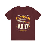 Emotional Support Knife Funny Graphic T-Shirt