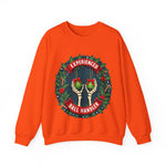 Experienced Ball Handler Funny Christmas Sweatshirt, Gothic Christmas Humor Sweater