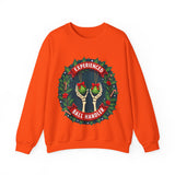 Experienced Ball Handler Funny Christmas Sweatshirt, Gothic Christmas Humor Sweater