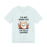 Funny Charred Marshmallow T-Shirt – Sarcastic Burnt Out Tee