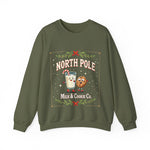 North Pole Milk & Cookie Co. Christmas Sweatshirt - Festive Whimsical Sweater