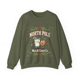North Pole Milk & Cookie Co. Christmas Sweatshirt - Festive Whimsical Sweater