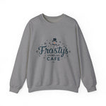 Frosty's Snowflake Café Christmas Sweatshirt, Festive Snowman Sweater