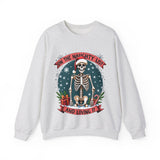 Funny Skeleton Christmas Sweater, On The Naughty List & Loving It Christmas Sweatshirt
