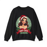 Funny Christmas Coquette Pin Up Girl Sweatshirt, Sarcastic Coquette Christmas Sweater