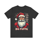 Sarcastic "I Love It When You Call Me Big Poppa" Santa Tee