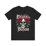 Gothic Floral Skull T-Shirt - Death in Bloom Tee