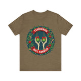 Experienced Ball Handler Funny Christmas T-Shirt: Gothic Christmas Humor Tee