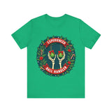Experienced Ball Handler Funny Christmas T-Shirt: Gothic Christmas Humor Tee