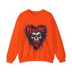 Gothic Horror Sweatshirt - Fear Me, Love Me Graphic Crewneck